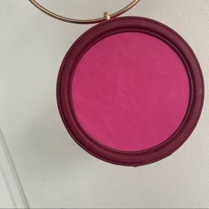 Zara structured purse with golden metal handle